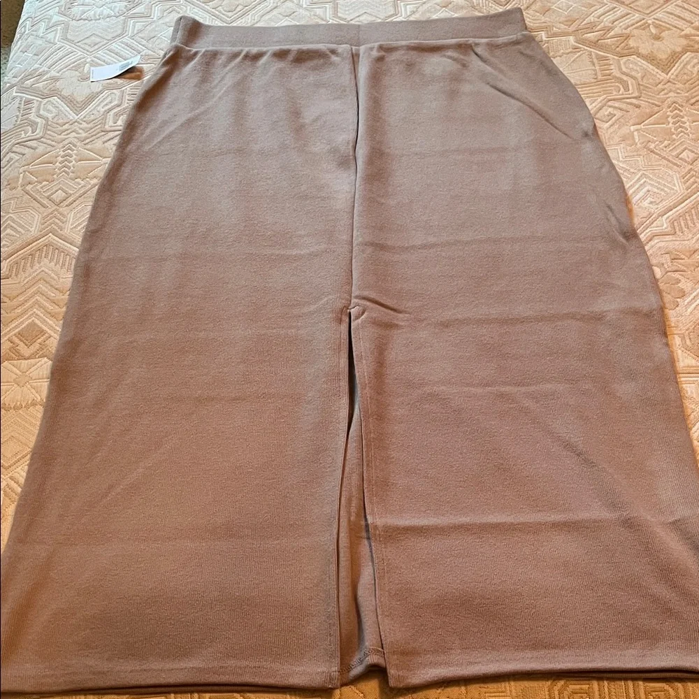 Old Navy Chocolate Malted Cozy Maxi Column Skirt/NWT/L - Picture 13 of 15
